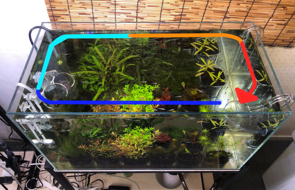 ADA 45センチ水槽対応のリリーパイプ吸水用と出水用セット - 魚用品/水草